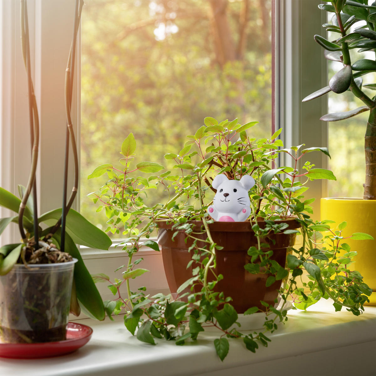 4XTONKEGEL - Multicolor, Keramik (7.5/16.5/5.5cm) - Relaxdays