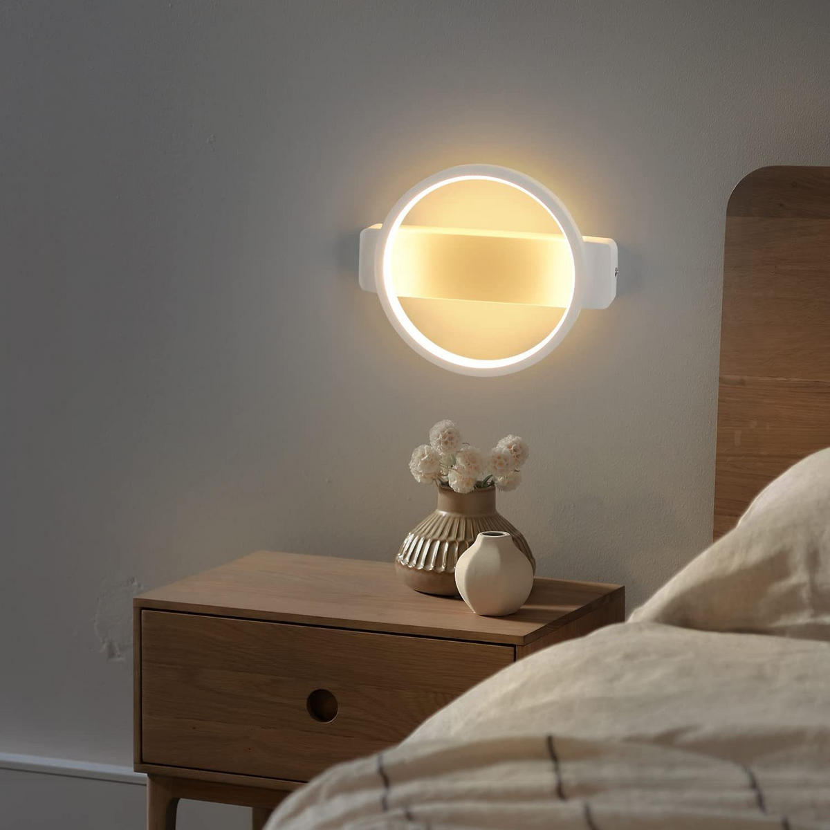 NÁSTĚNNÉ LED svítidlo Yarbrough 24/19,5/5,2 cm - bílá, kov (19.5/5.2/24cm) - Nettlife