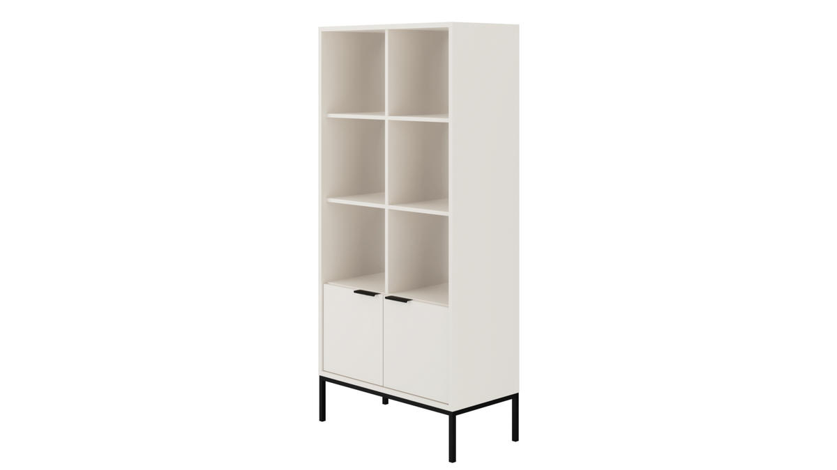 BÜCHERREGAL Austin 40/171,3/80 cm - Schwarz/Weiß, Holzwerkstoff (40/171/80cm) - Kocot Kids