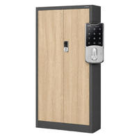 BÜROSCHRANK mit Zahlenschloss DANIEL 185x90x40 cm - Anthrazit/Sonoma Eiche, Metall (90/185/40cm) - Jan Nowak