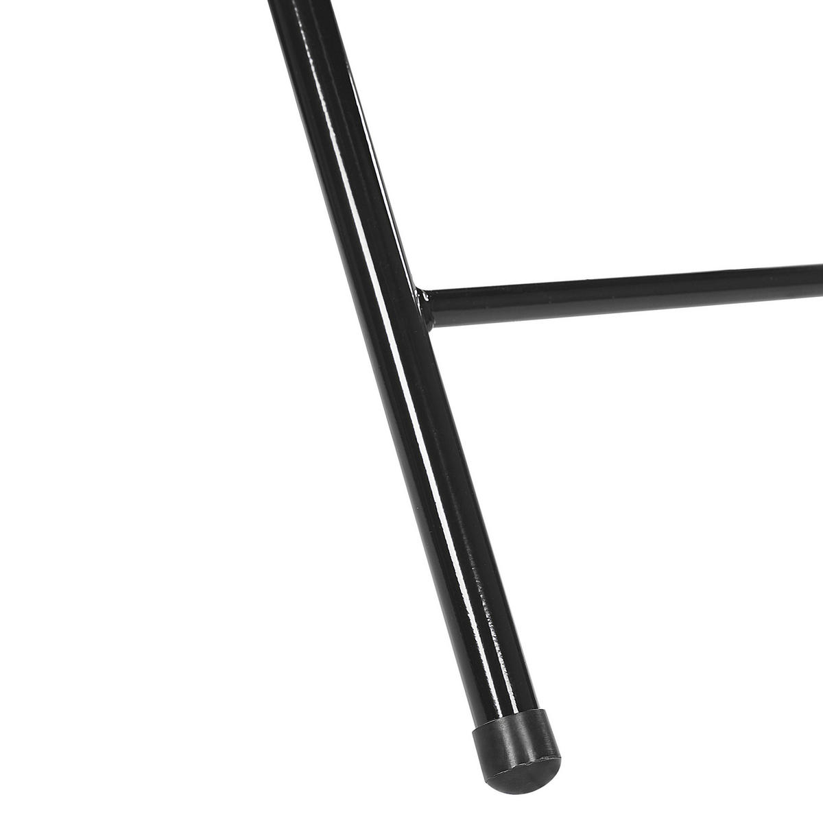 KLAPPSTUHL 4er-Set Metall Schwarz Sparks - Schwarz, Kunststoff/Textil (45/77/47cm) - Beliani