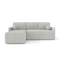 ECKSOFA MONDI Hellgrau - Hellgrau/Schwarz, Kunststoff/Textil (212/142cm) - Luxkor24