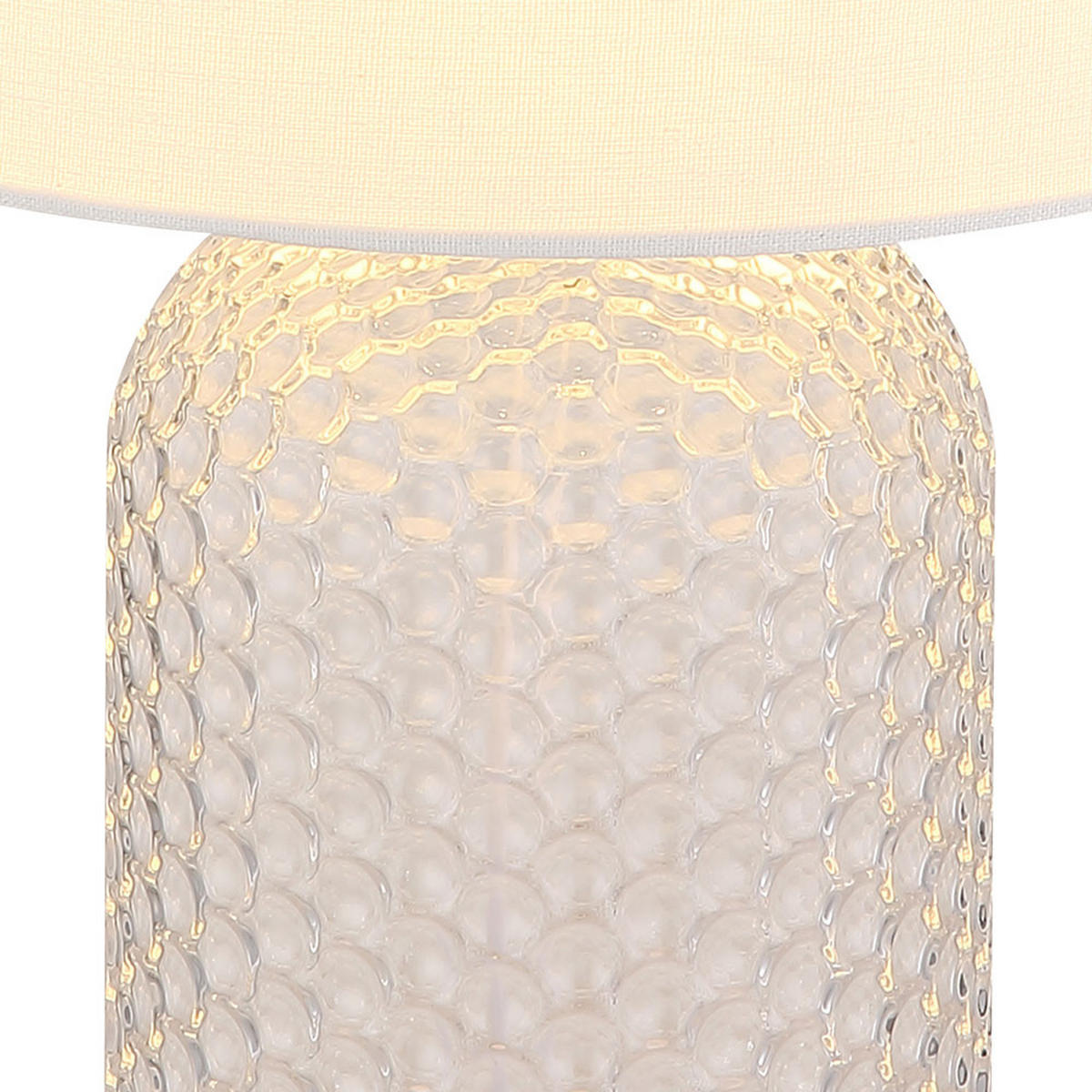 TISCHLEUCHTE SOFIA Glas Weiß - Weiß, Glas (26.5/26.5/50cm) - Globo Lighting