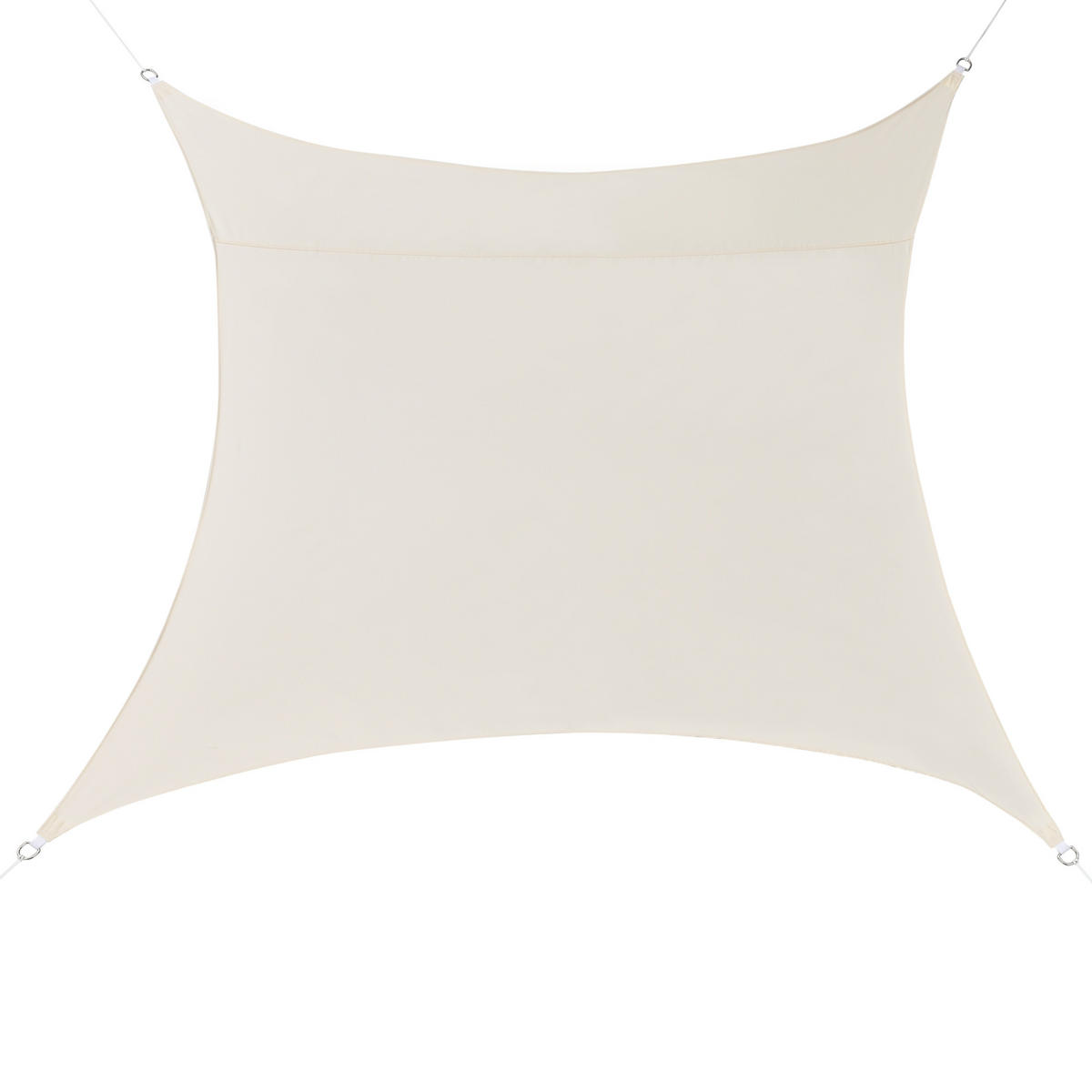 SONNENSEGEL Lerma quadratisch - Sandfarben, Textil (400/400cm) - [en.casa]