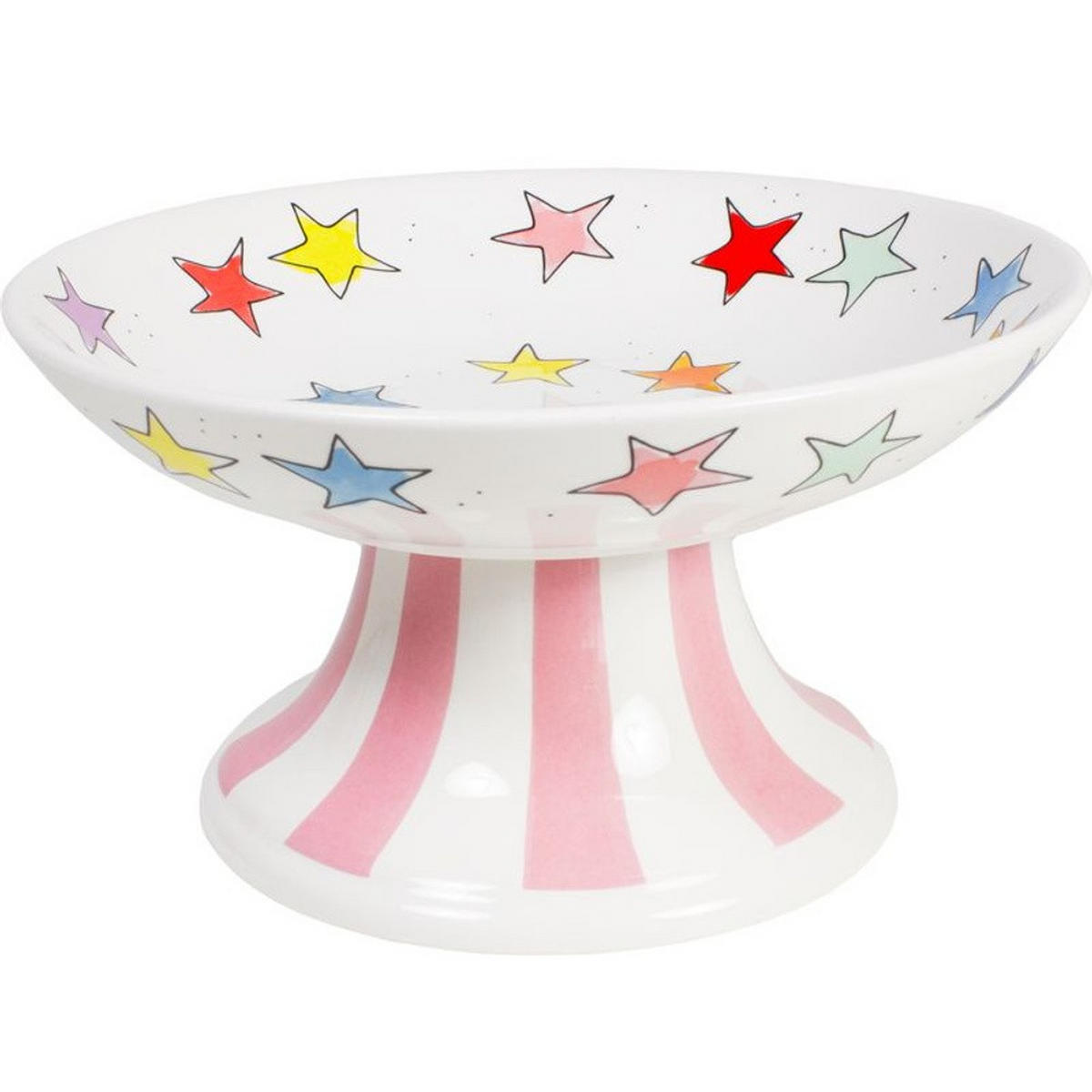 SCHALE Sterne in Bunt - 23cm - Multicolor, Keramik (23/23cm) - Blond Amsterdam