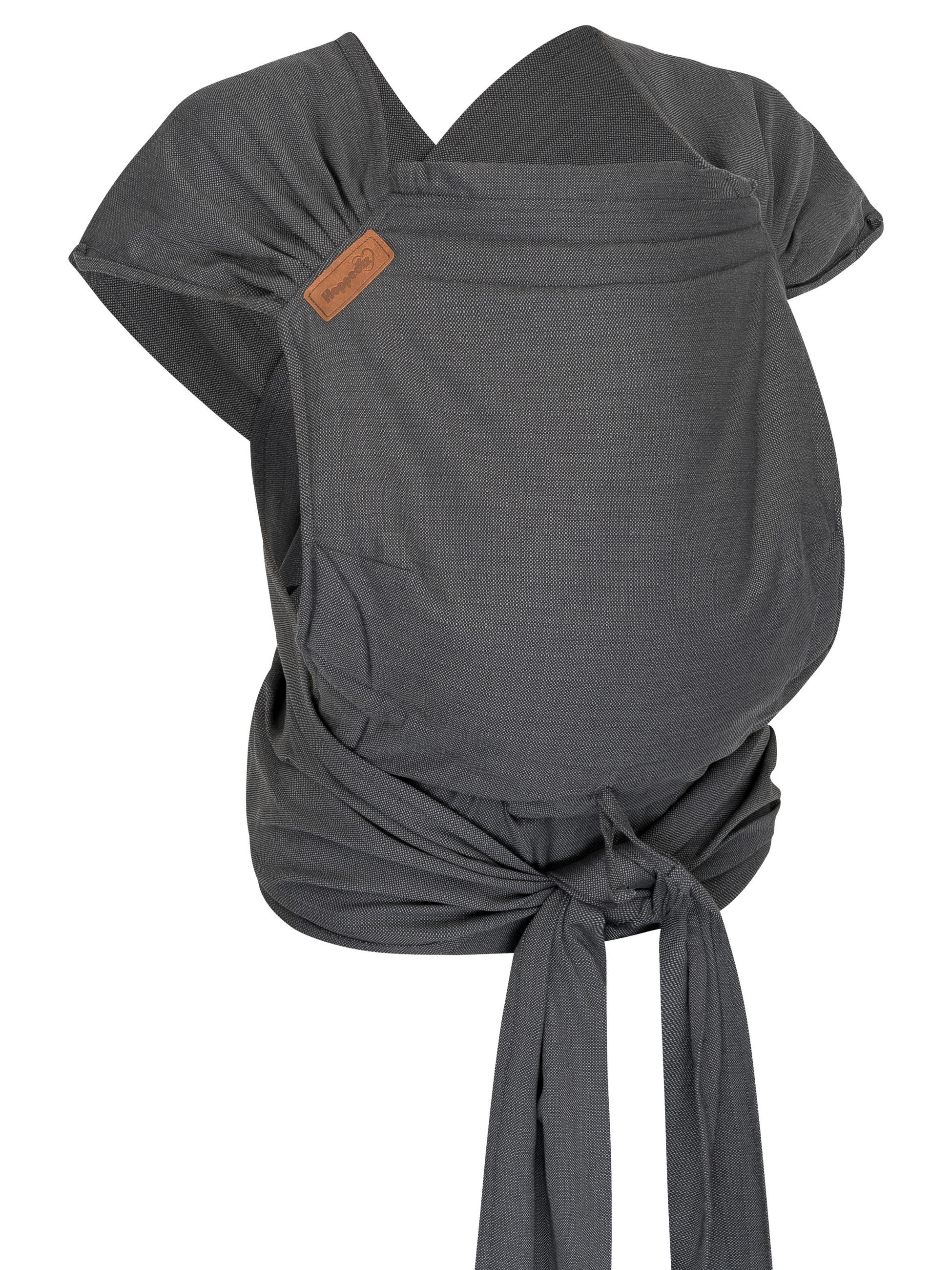 BABYTRAGE Hop-Tye Advanced - Dunkelgrau, Textil (26.5/7.2/38.5cm) - Hoppediz