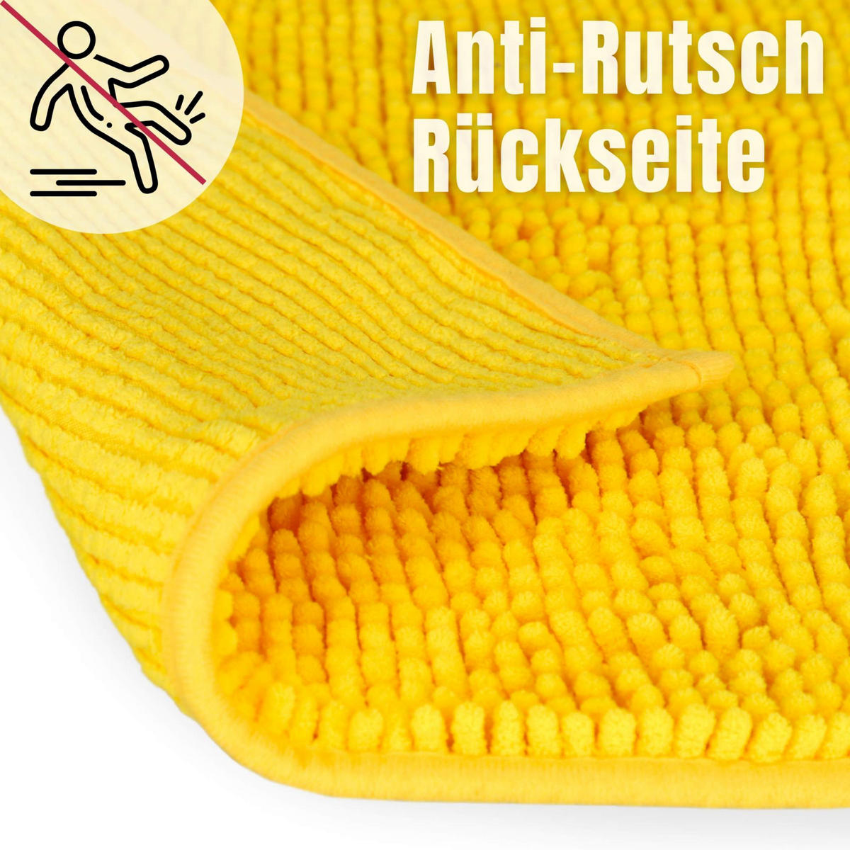 BADEMATTE PARIS - Gelb, Textil (45/45cm) - WohnDirect