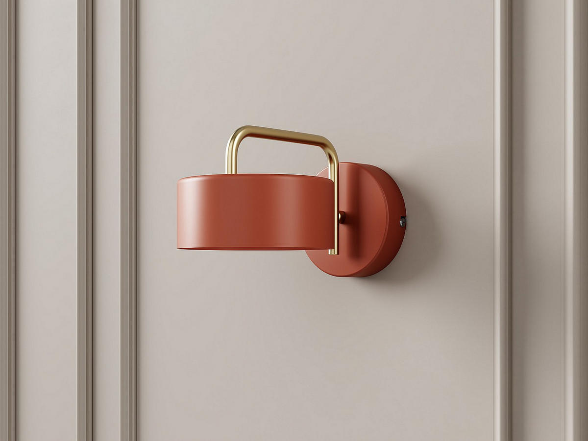 WANDLAMPE - 25 cm x 16 cm - metall - terracotta Otilie - Terracotta, Metall (25/14.4/16cm) - Vente-Unique
