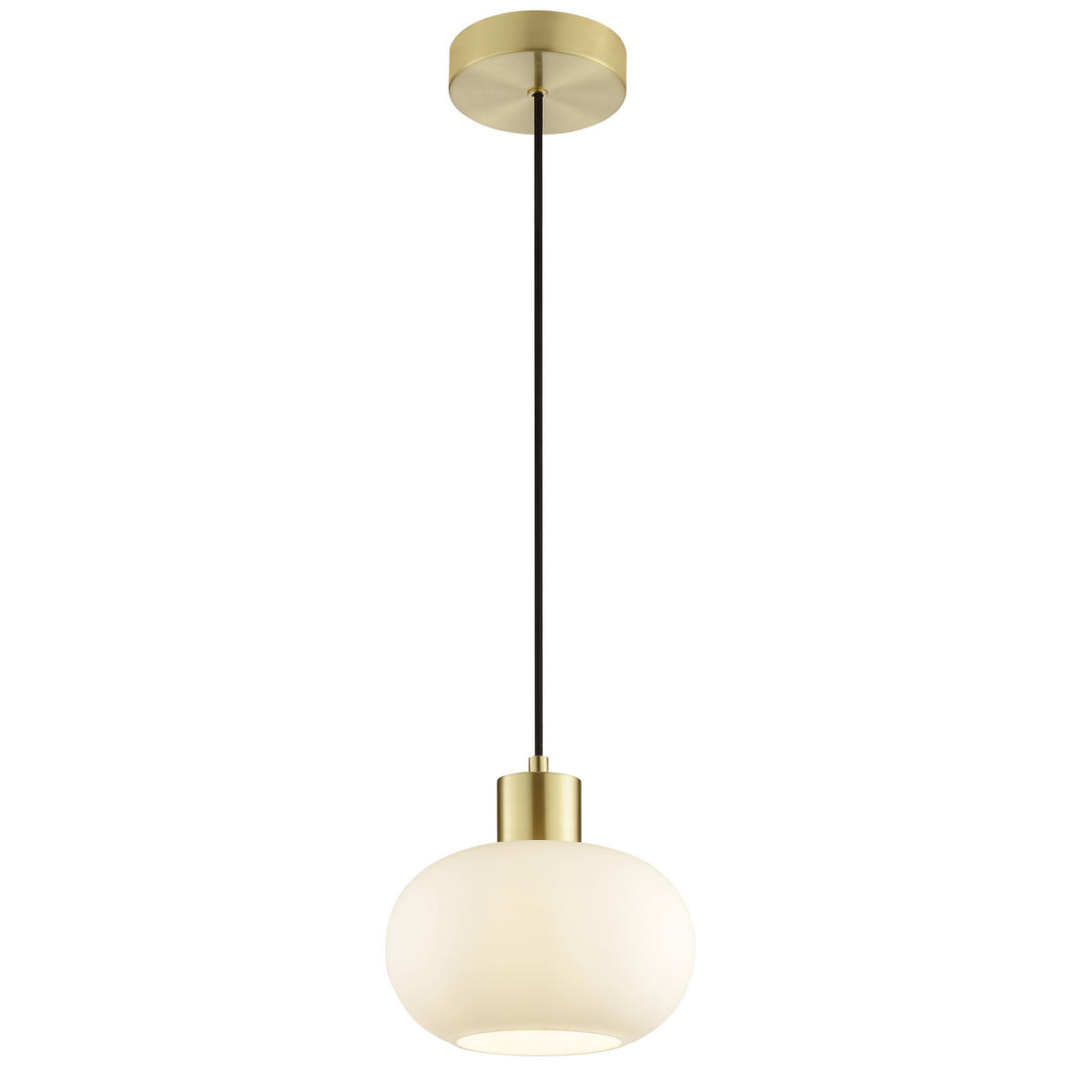 LED DECKENLEUCHTE Fanny Messing gebürstet/Weiß 22/22/120 cm - Multicolor, Metall (22/22/120cm) - Brilliant