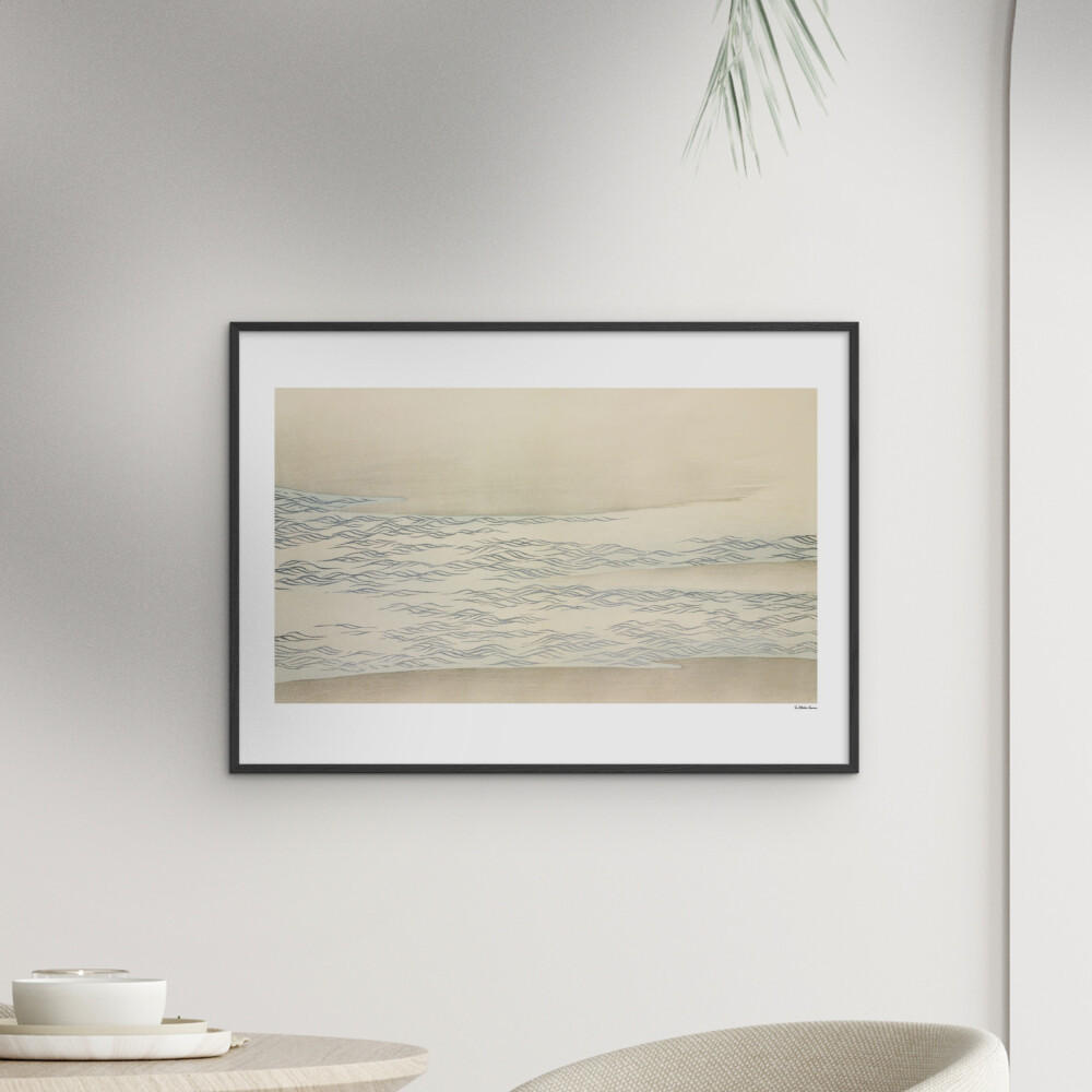 POSTER mit Rahmen Arch Atelier - La Collection Japonaise - 06 - Schwarz/Naturfarben, Holz/Papier (70/100cm) - Poster&Frame
