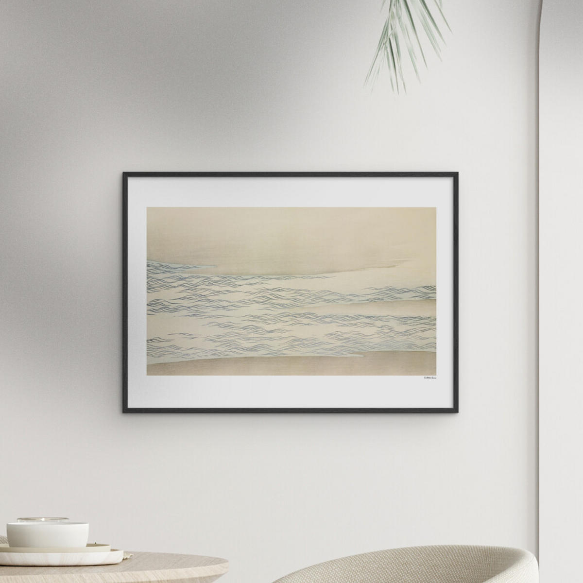 POSTER mit Rahmen Arch Atelier - La Collection Japonaise - 06 - Schwarz/Naturfarben, Holz/Papier (70/100cm) - Poster&Frame