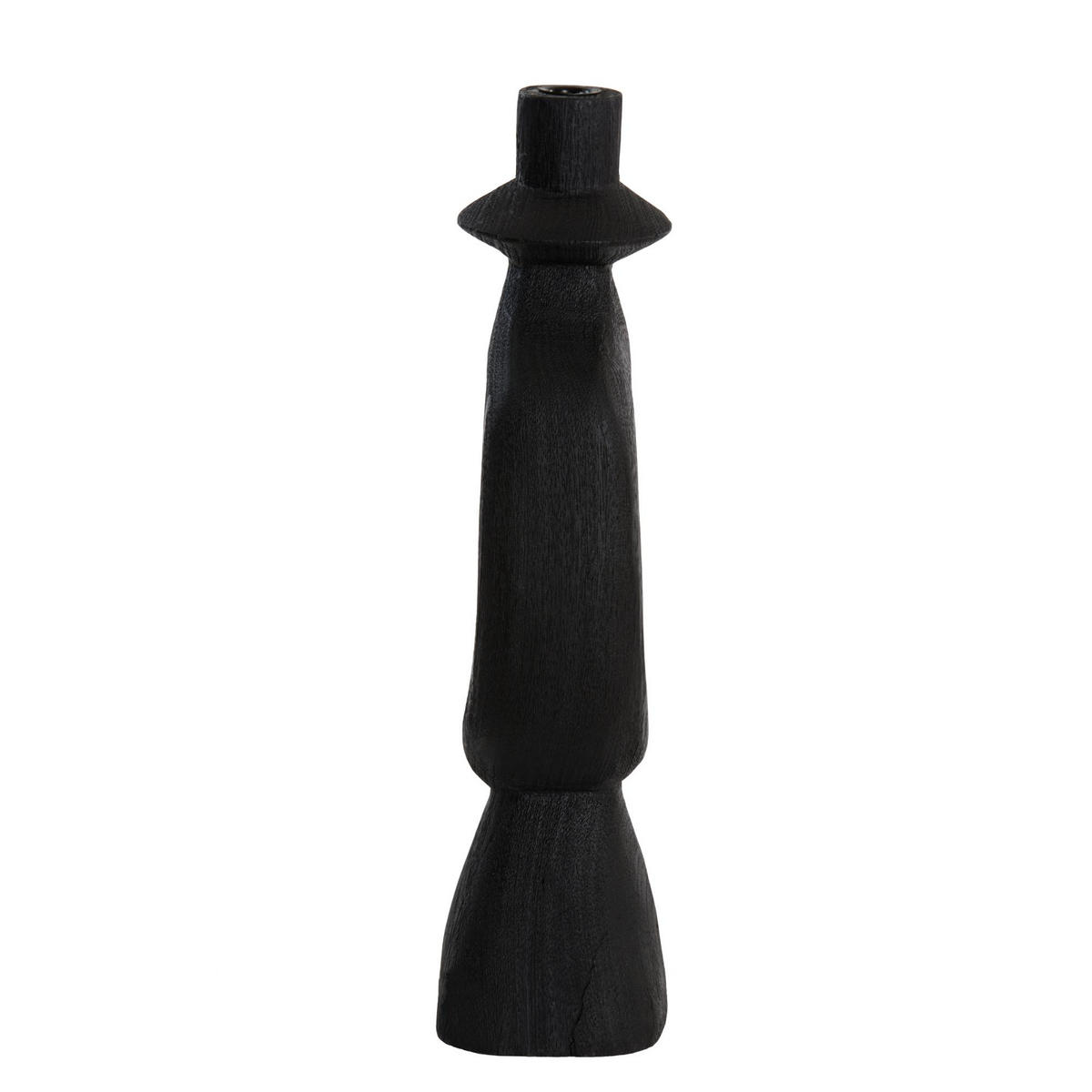 KERZENLEUCHTER Django Schwarz 14/14/50 cm - Schwarz, Holz (14/50/14cm) - Light & Living