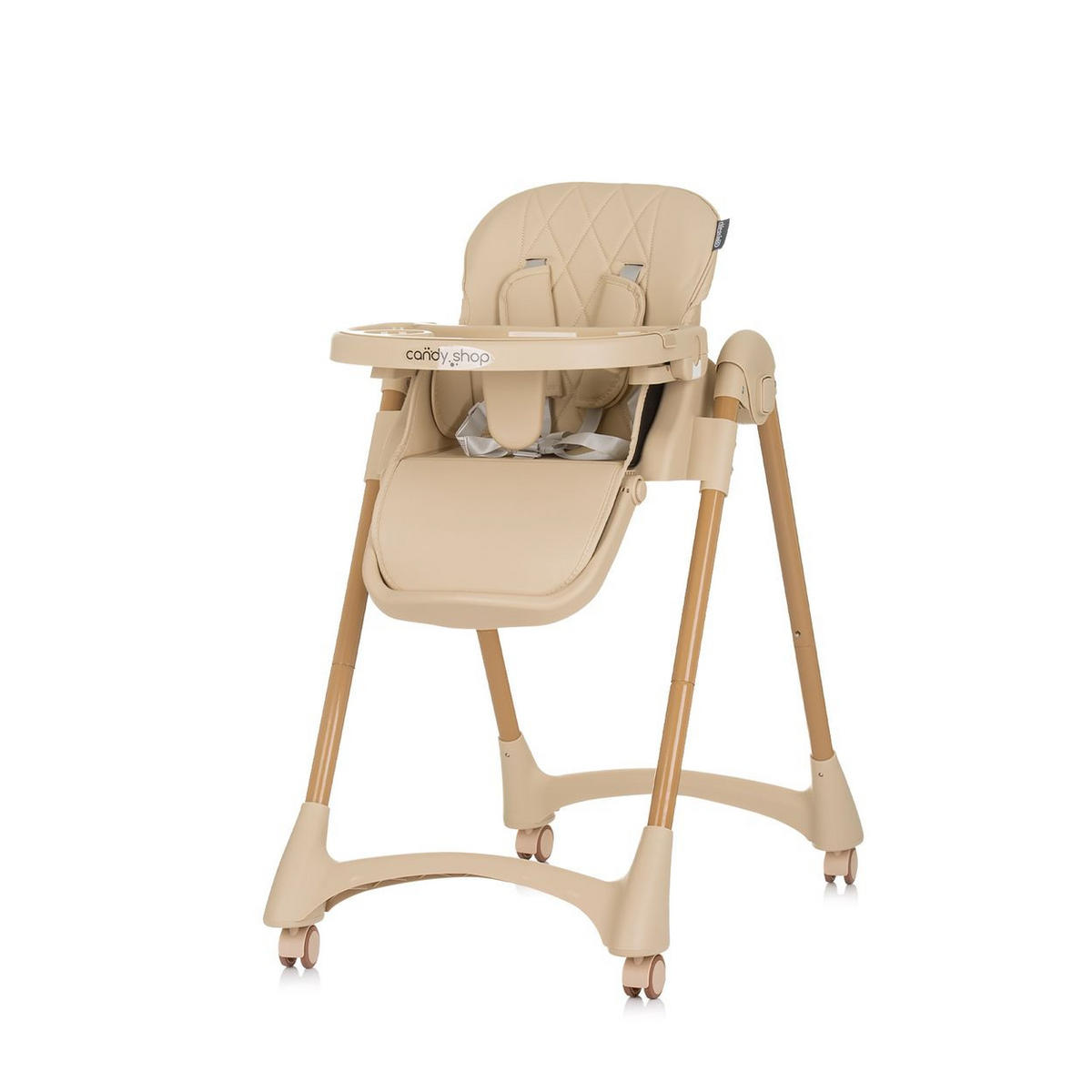 HOCHSTUHL Candy Shop beige 4 Räder, verstellbar, Fußstütze, faltbar - Beige, Kunststoff (49/96/83cm) - Chipolino