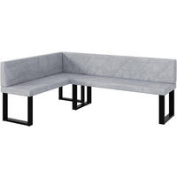 ECKBANK ERIC_U - Hellgrau, Textil (142/196cm) - Meblini