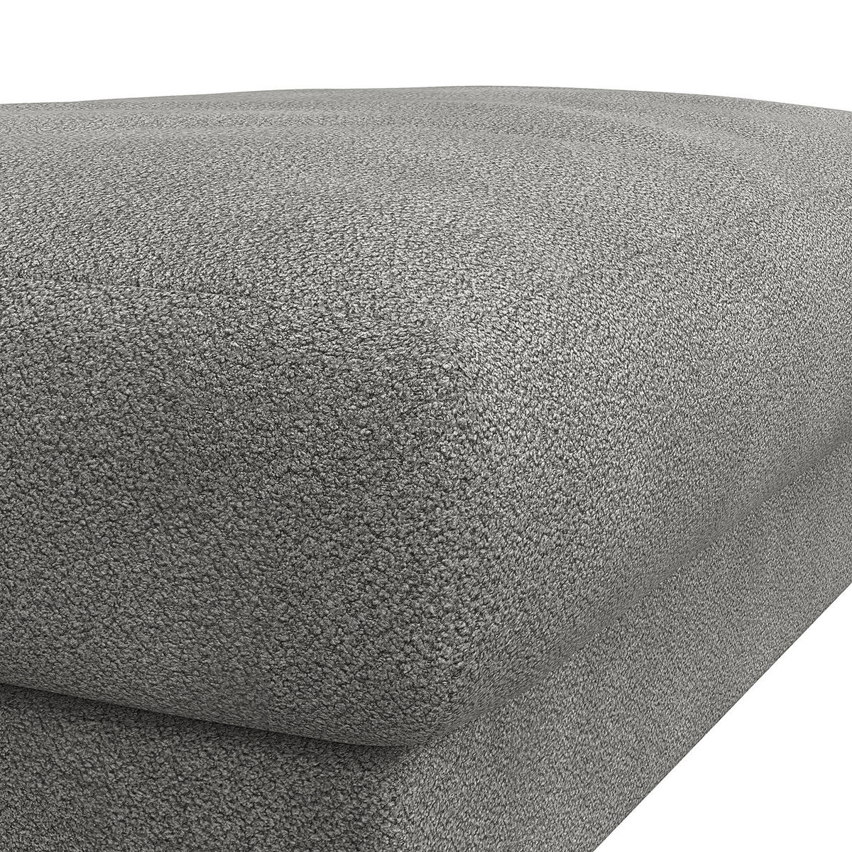 POLSTERHOCKER - Schwarz/Grau, Holz/Kunststoff (107/41/77cm) - home24