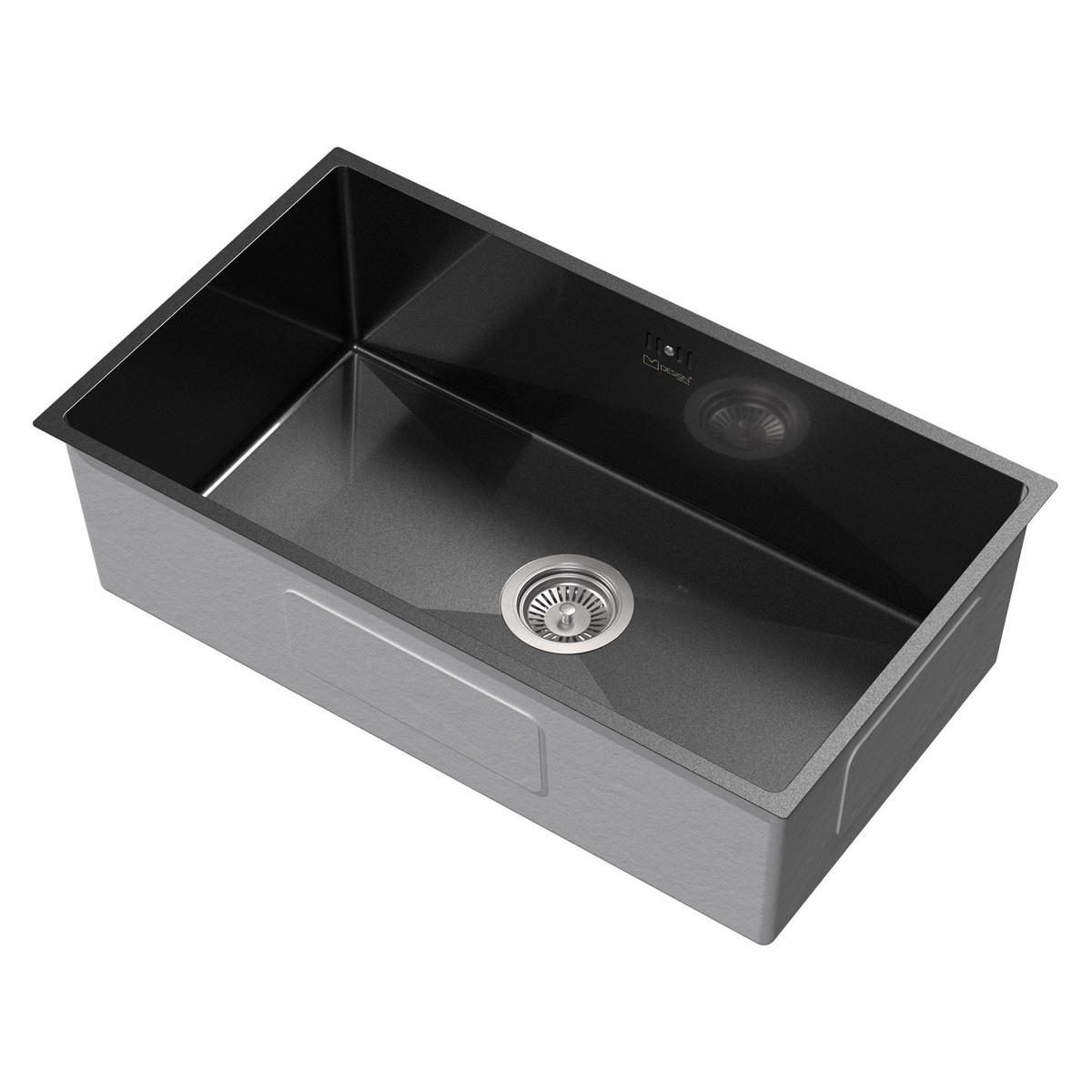 SPÜLBECKEN Edelstahl 70/40cm Anthrazit - Anthrazit, Metall (40/20/70cm) - ML-DESIGN