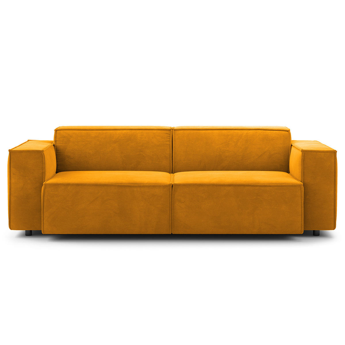 2,5-SITZER SOFA - Gelb, Textil (223/70/96cm) - home24