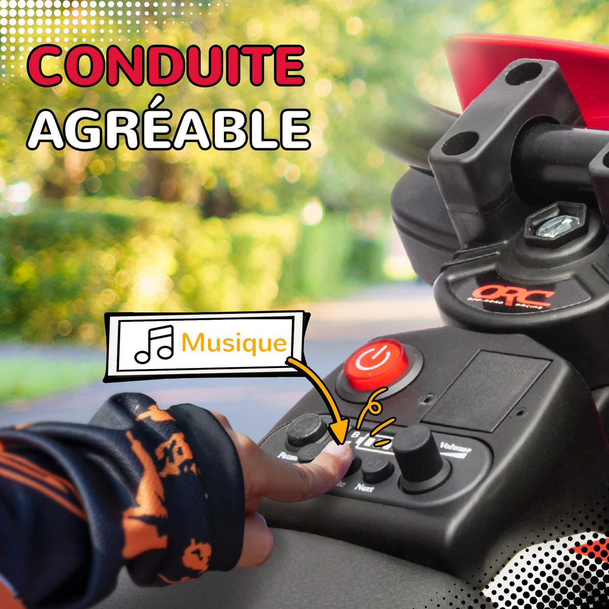 ELEKTRO-MOTORRAD DE-13116 2 Motoren Rot - Rot, Kunststoff (107/56/70cm) - ComfortXL