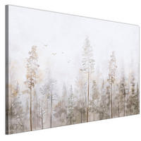 LEINWANDBILD Wald 90x60 cm - Multicolor, Holz (90/60cm) - LUMASOUL