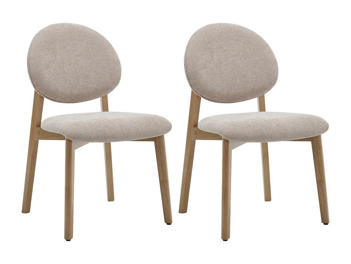 STUHL - 52 cm x 57 cm - holz - beige Marleni - Beige, Holz/Holzwerkstoff (52/85/57cm) - Vente-Unique