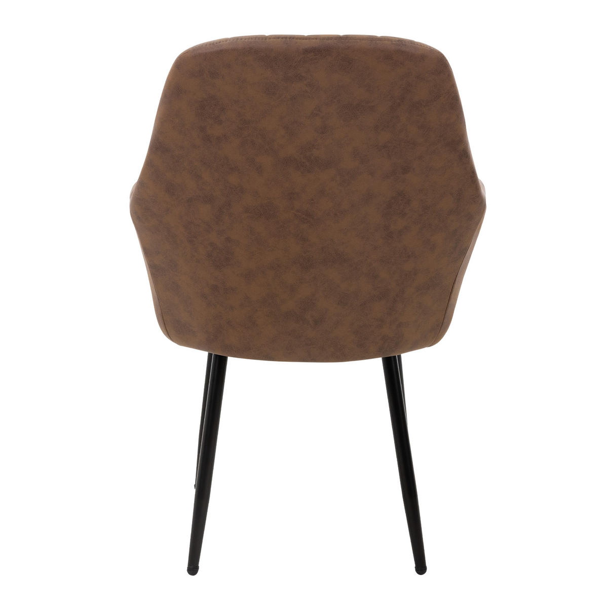 STUHL Kunstleder braun - Braun, Metall (60/84/58cm) - ML-DESIGN