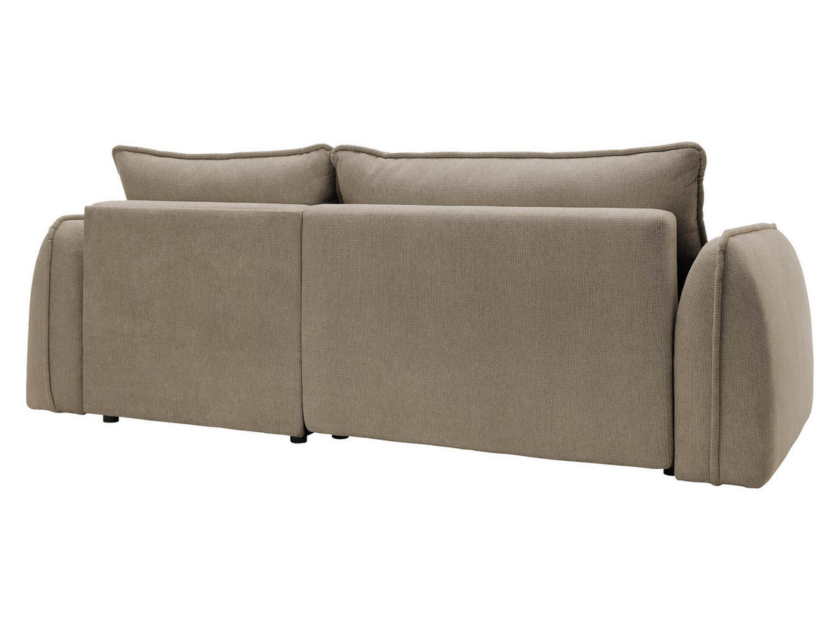 ECKSOFA Moho, Seite: Rechts - Hellbraun/Schwarz, Holz/Kunststoff (254/162cm) - MIRJAN24