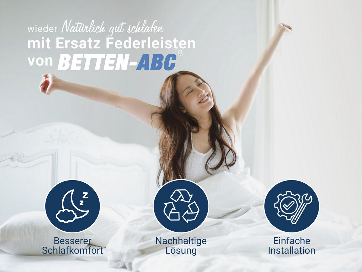 ERSATZ-FEDERHOLZLEISTEN aus Schichtholz im 5er Set passend für viele gängige Lattenroste - Eichefarben, Holz/Holzwerkstoff (3.4/90cm) - Betten-ABC