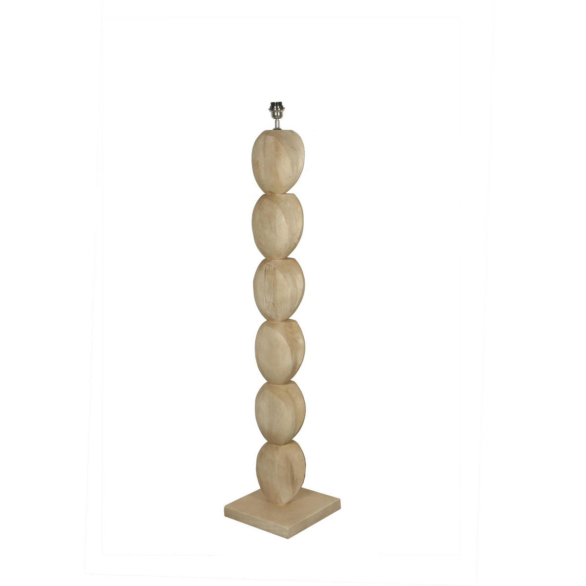 STEHLAMPE Kodey Beige 30/30/140cm - Beige, Holz (30/30/140cm) - PTMD Collection