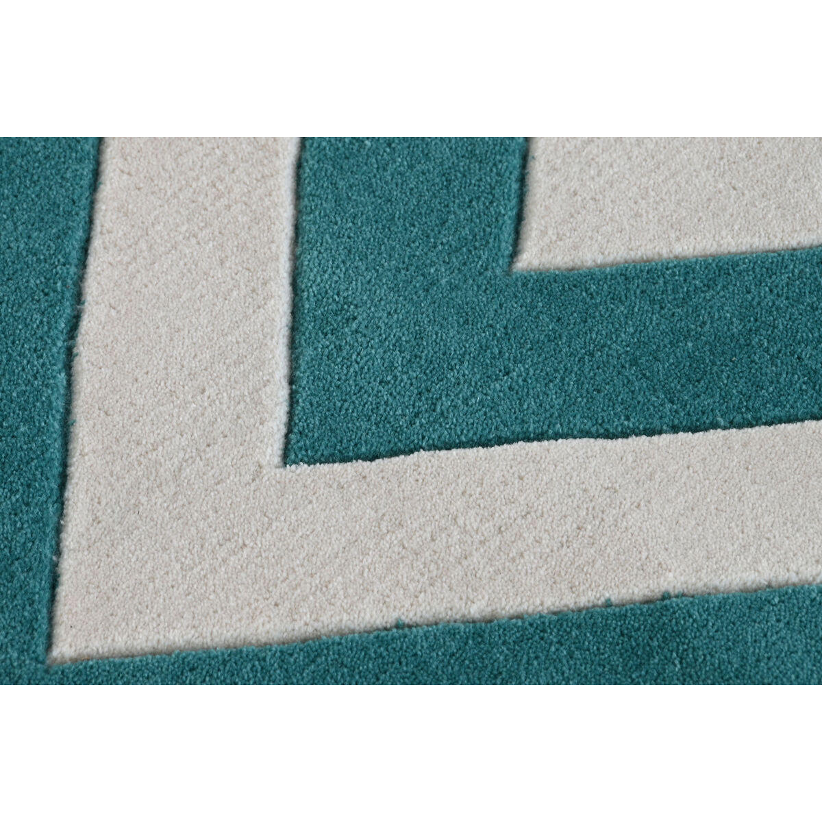 TEPPICH Polyester Zick-Zack zweifarbig 120 x 180 x 2 cm - Multicolor, Kunststoff (120/180cm) - DKD Home Decor