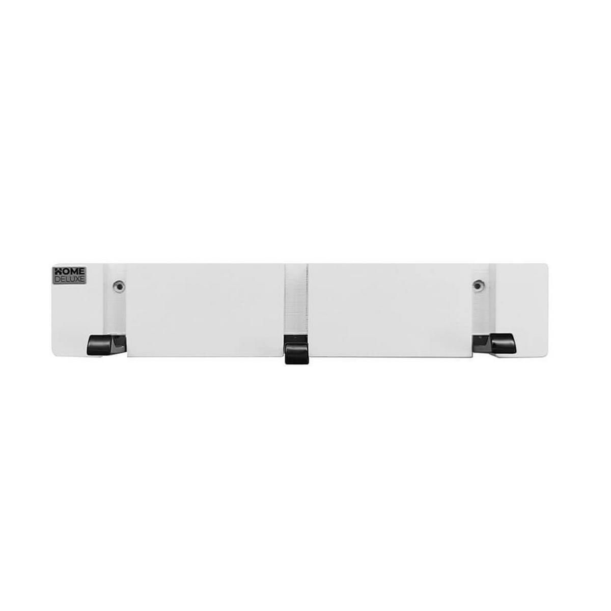 GARDEROBENLEISTE HOOK inkl. 3 Haken und Magnete - Weiß - Weiß, Holz (2/5.5/29cm) - Home Deluxe