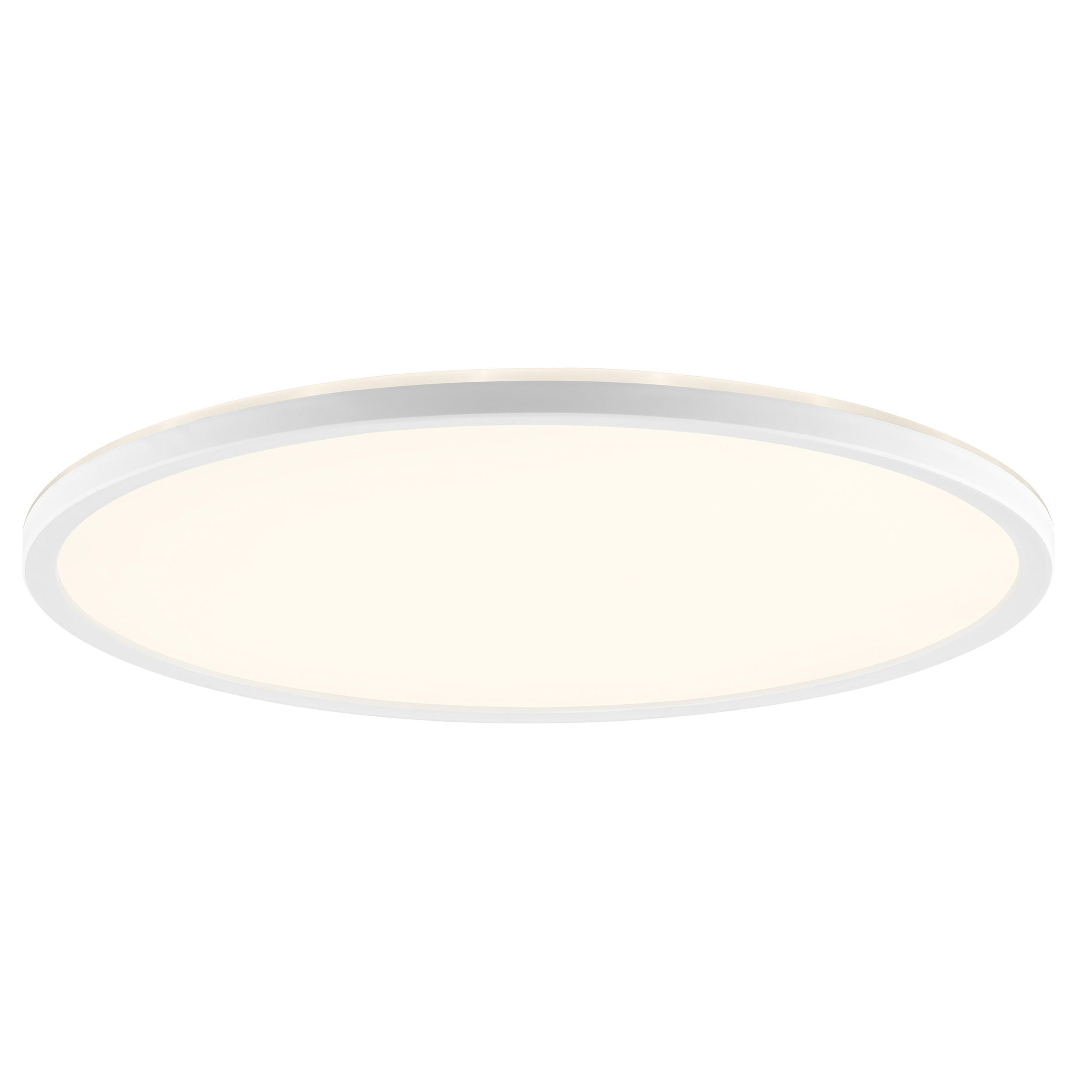 LED DECKENLEUCHTE Samora Weiß 42/42/2,6 cm - Weiß, Kunststoff (42/42/2.6cm) - Brilliant