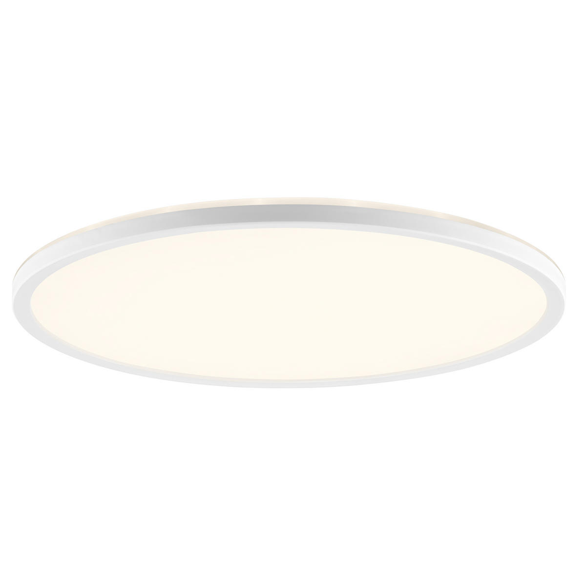 LED DECKENLEUCHTE Samora Weiß 42/42/2,6 cm - Weiß, Kunststoff (42/42/2.6cm) - Brilliant