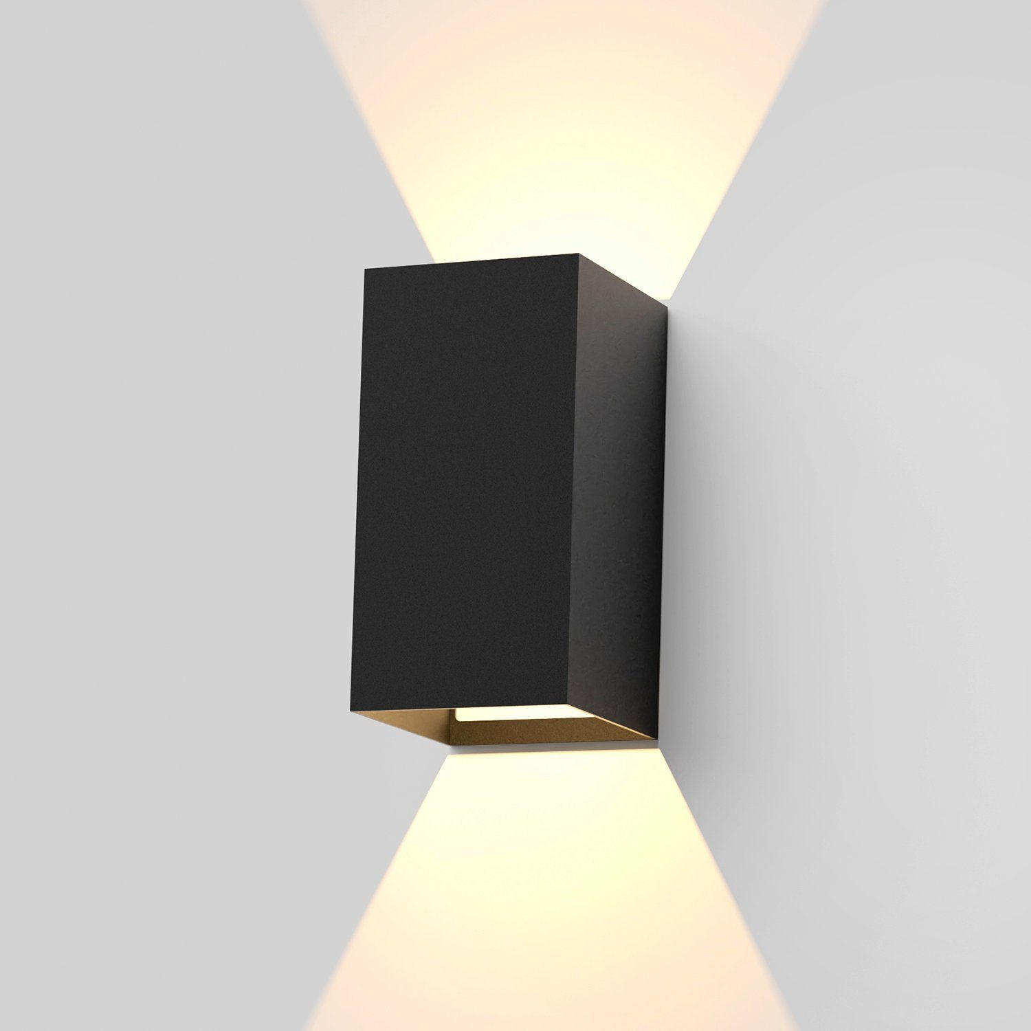 LED WANDLEUCHTE Herz - Schwarz, Metall (10/20/10cm) - Nettlife