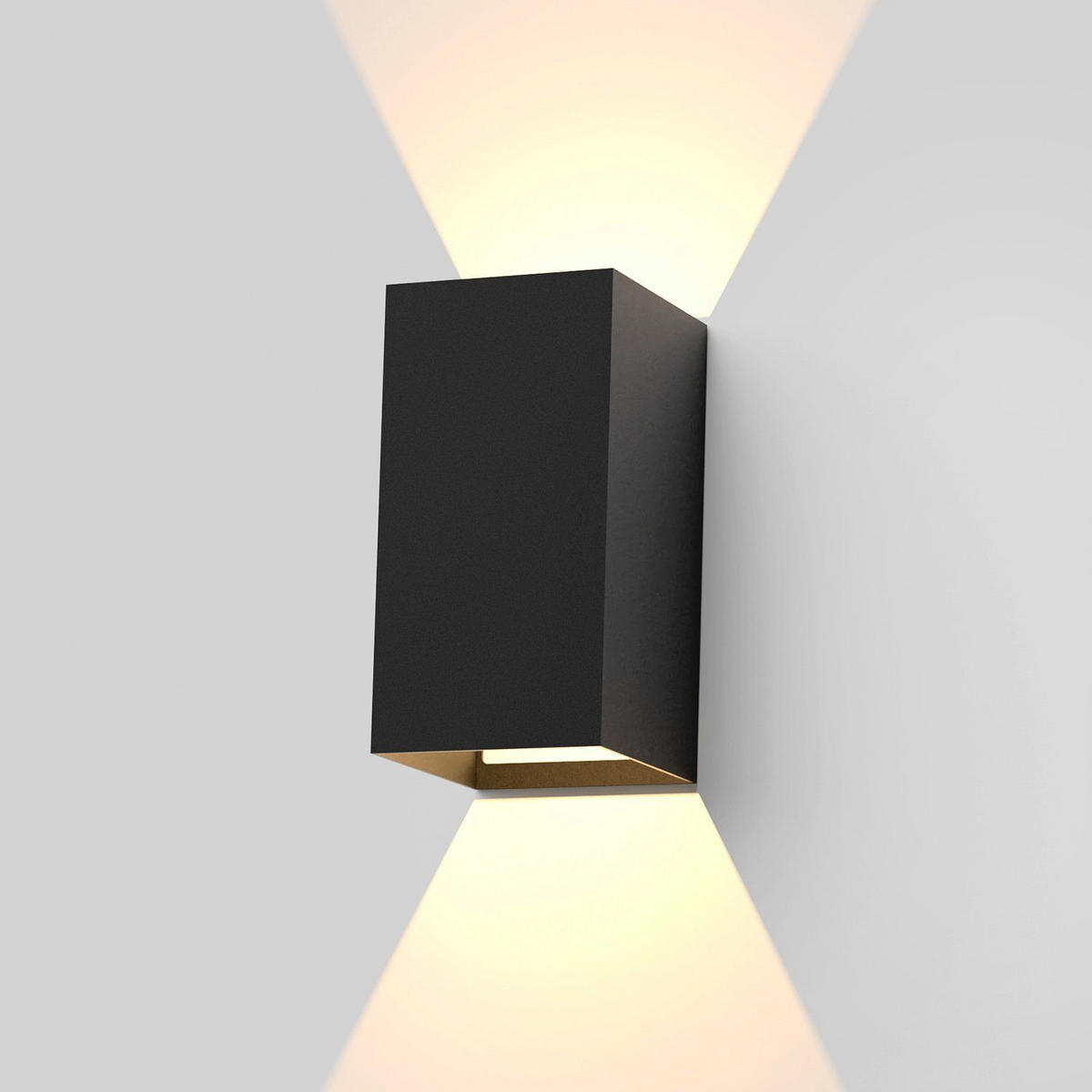 LED WANDLEUCHTE Herz - Schwarz, Metall (10/20/10cm) - Nettlife