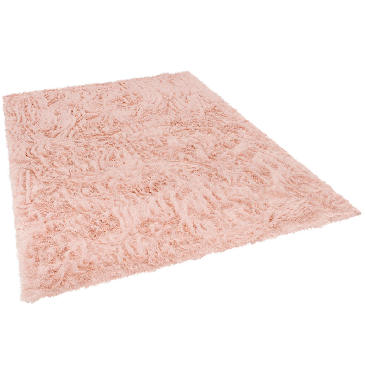 LUXUS SUPER SOFT FELLTEPPICH ASPEN MELIERT - Rosa, Textil (60/90cm) - Pergamon