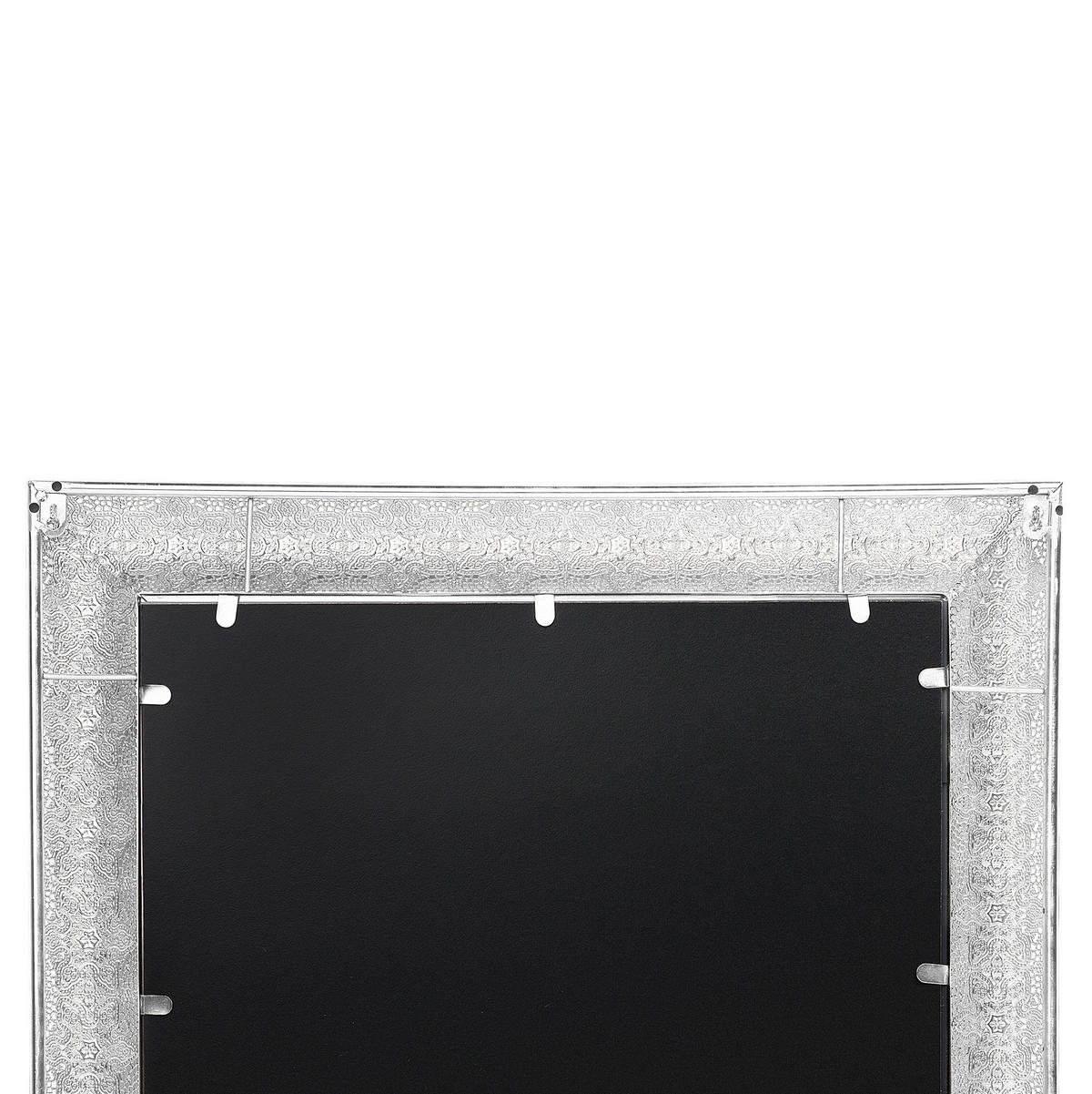 WANDSPIEGEL silber quadratisch 65/65 cm Cavan - Silberfarben, Metall (65/65/4cm) - Beliani