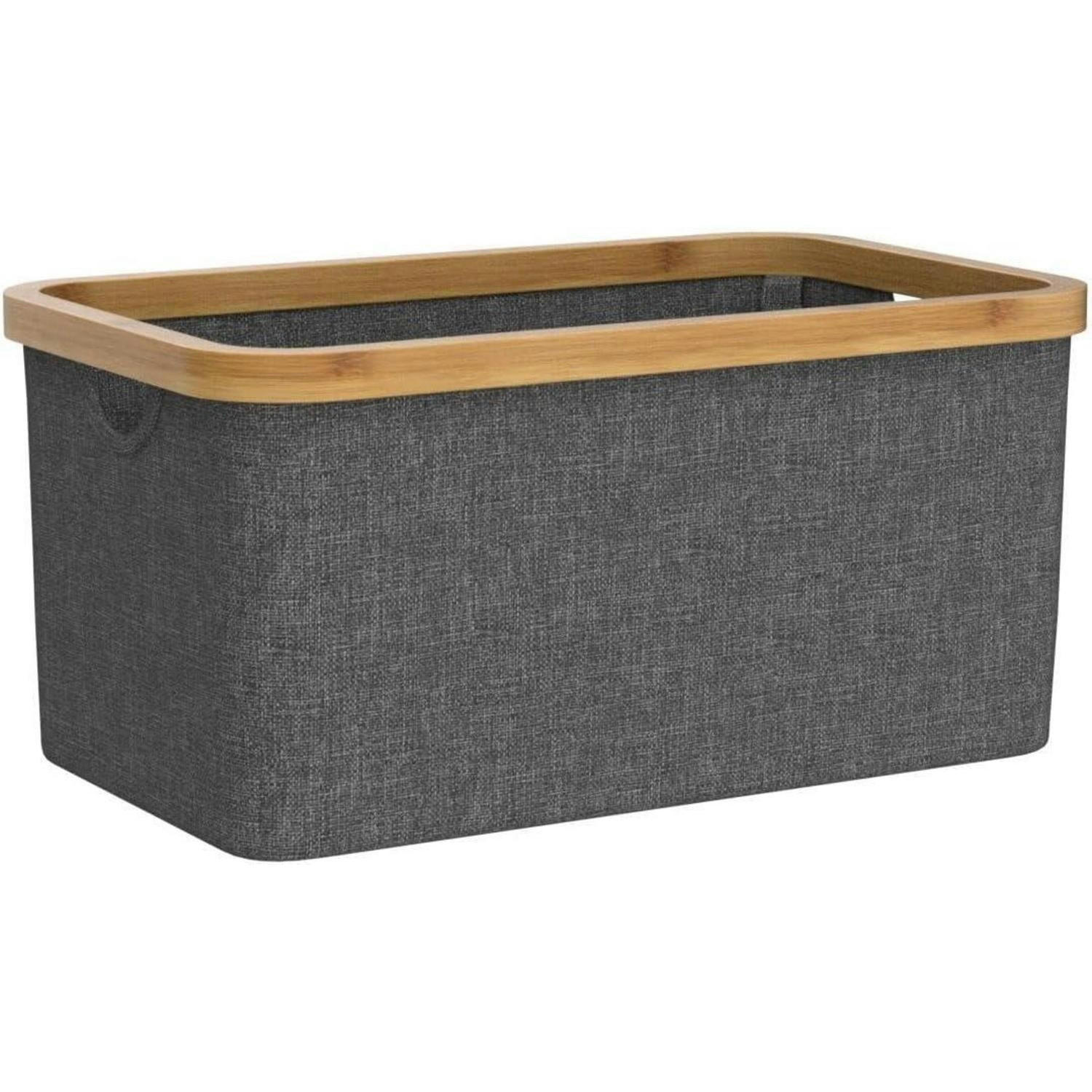 WÄSCHEKORB faltbar 50L Grau mit Henkel - Grau, Naturmaterialien (33/29/54cm)
