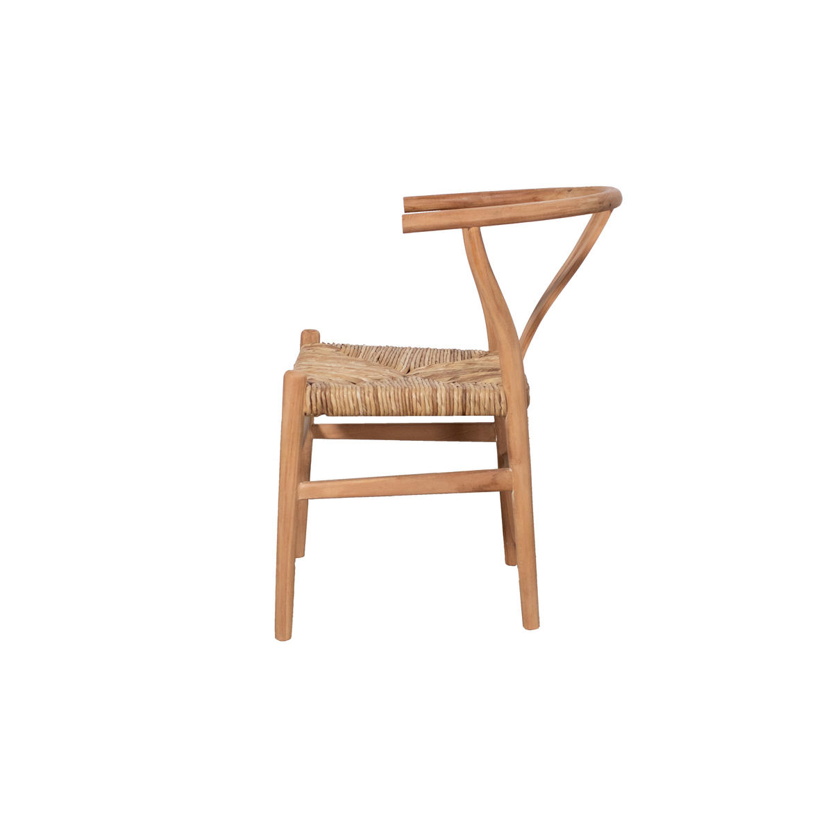 ESSZIMMERSTUHL 2er Set aus Teakholz, natürlich - Braun, Holz (62/82/55cm) - Giga Meubel