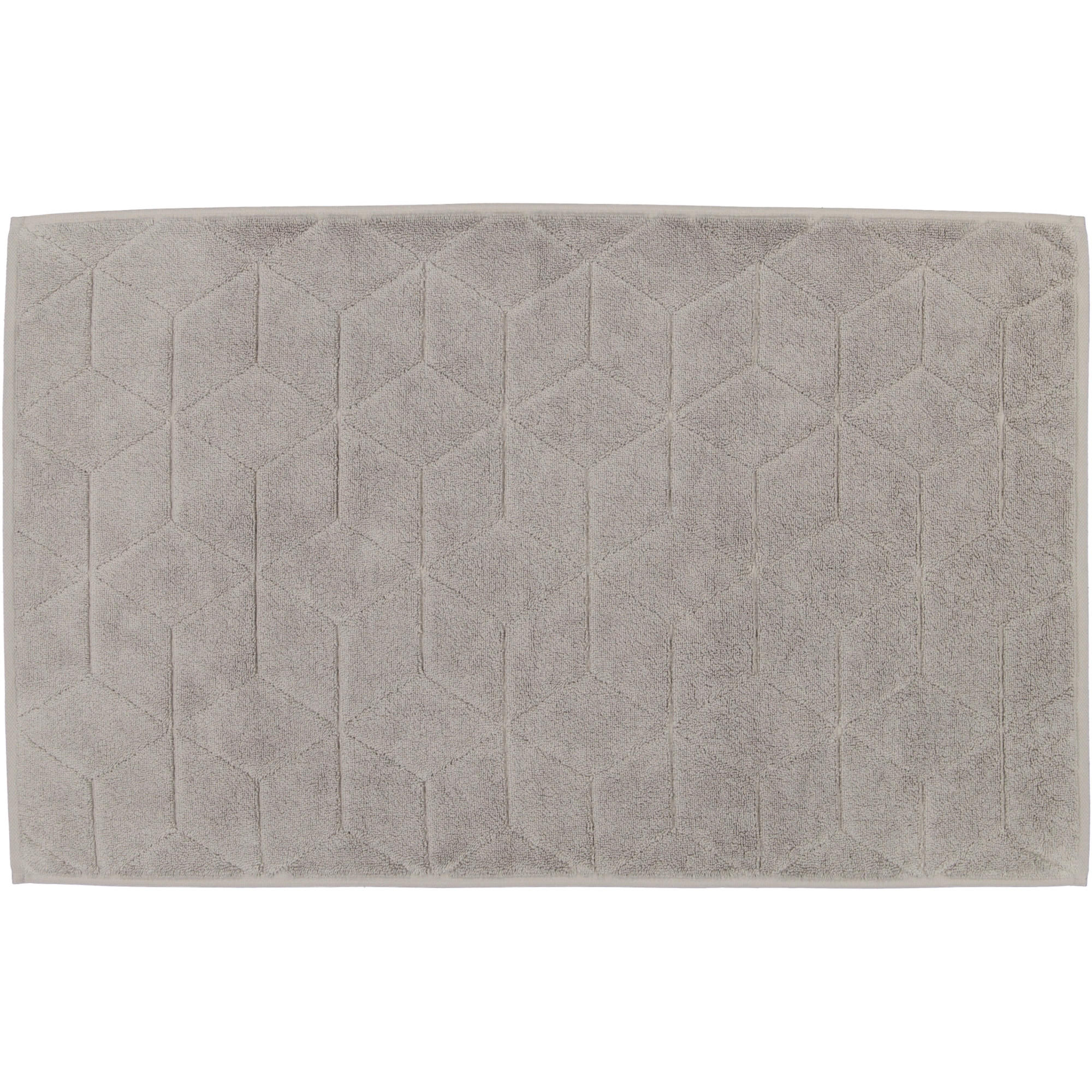 BADEMATTEN COORDINATES CARRÉ 2553 STONE - 727 - Grau, Textil (50/80cm) - Zöllner