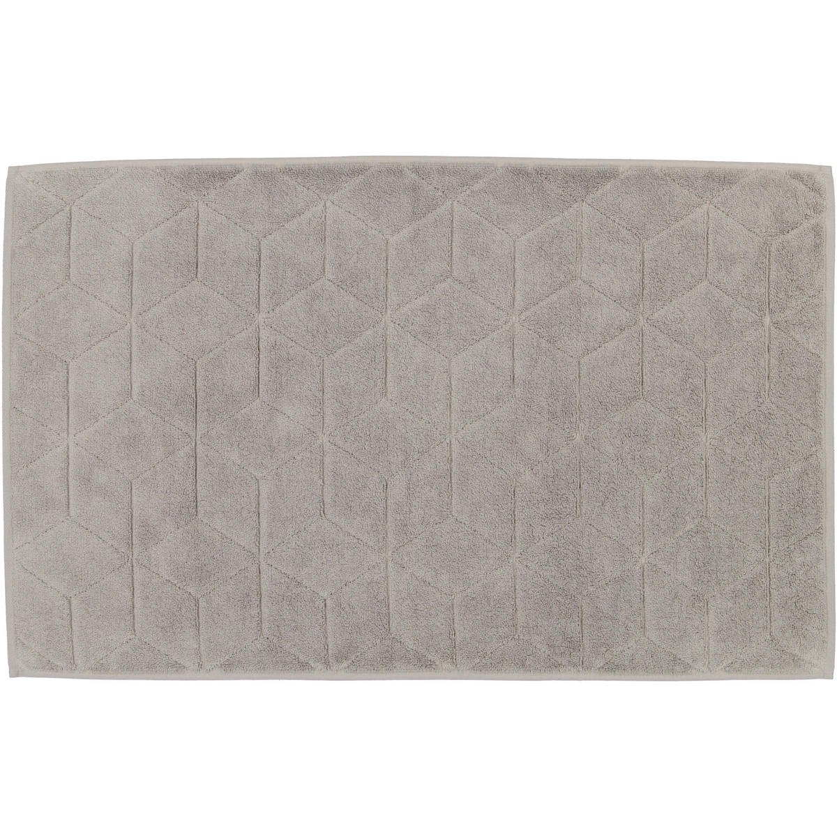 BADEMATTEN COORDINATES CARRÉ 2553 STONE - 727 - Grau, Textil (50/80cm) - Zöllner