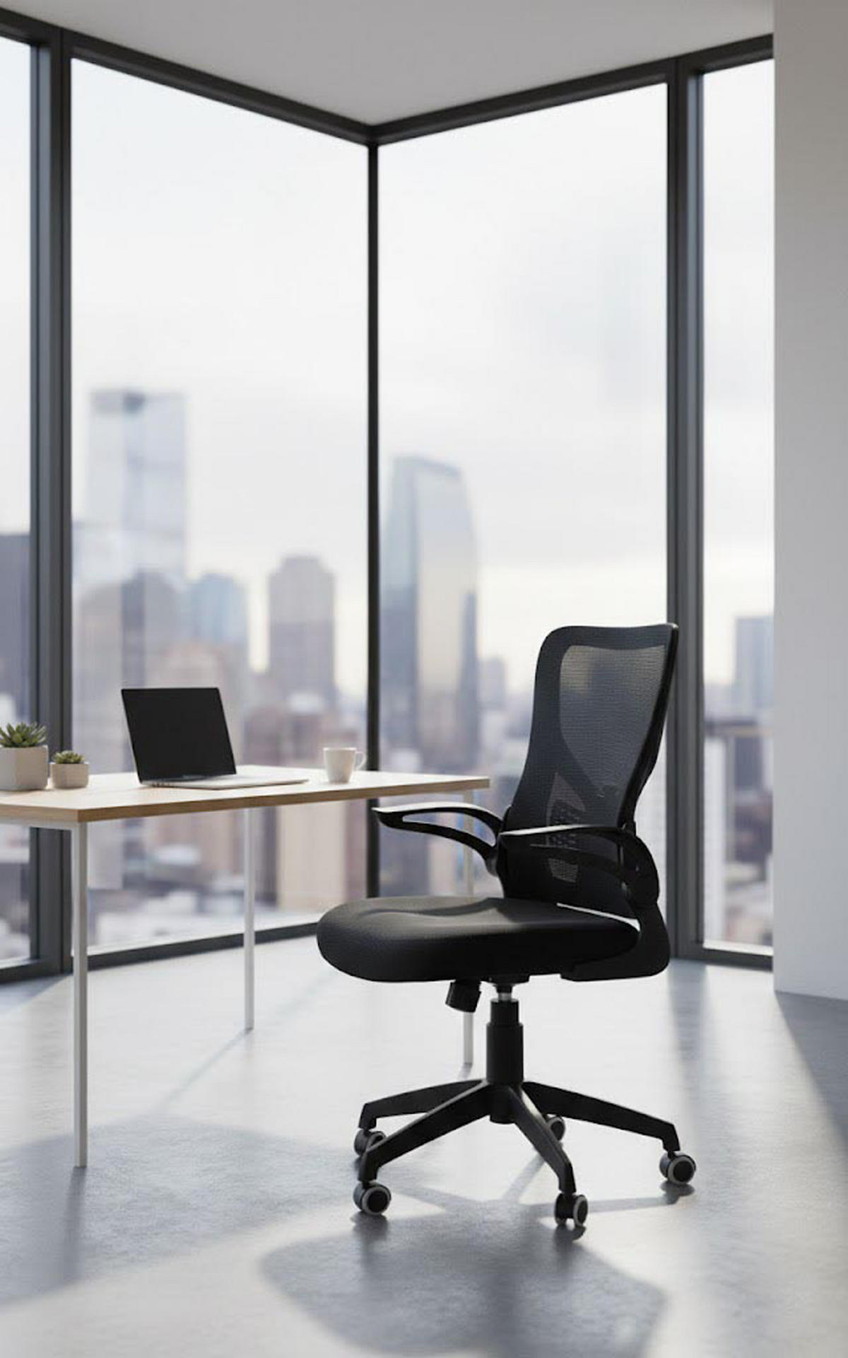 BÜROSTUHL Novar schwarz - Schwarz, Kunststoff/Metall (54/107/61cm) - TPFLiving