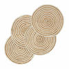 JUTE-TISCHSET Spiral creme-natur, 4er-Set Platzsets rund geflochten, 40 cm - Naturfarben, Naturmaterialien (40/40cm) - Homescapes
