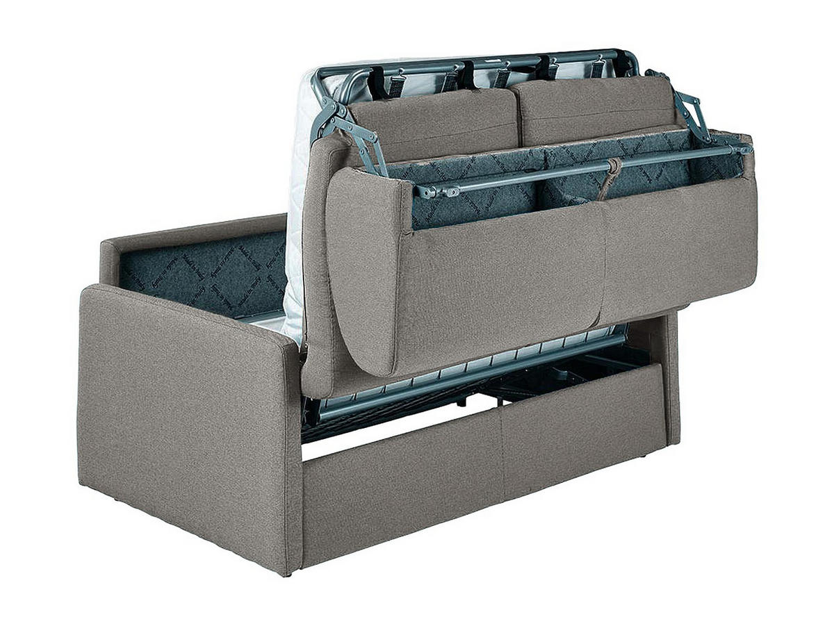 SCHLAFSOFA - 3 Personen - Stoff - Hellgrau - - Hellgrau, Textil (170/97/223cm) - Vente-Unique