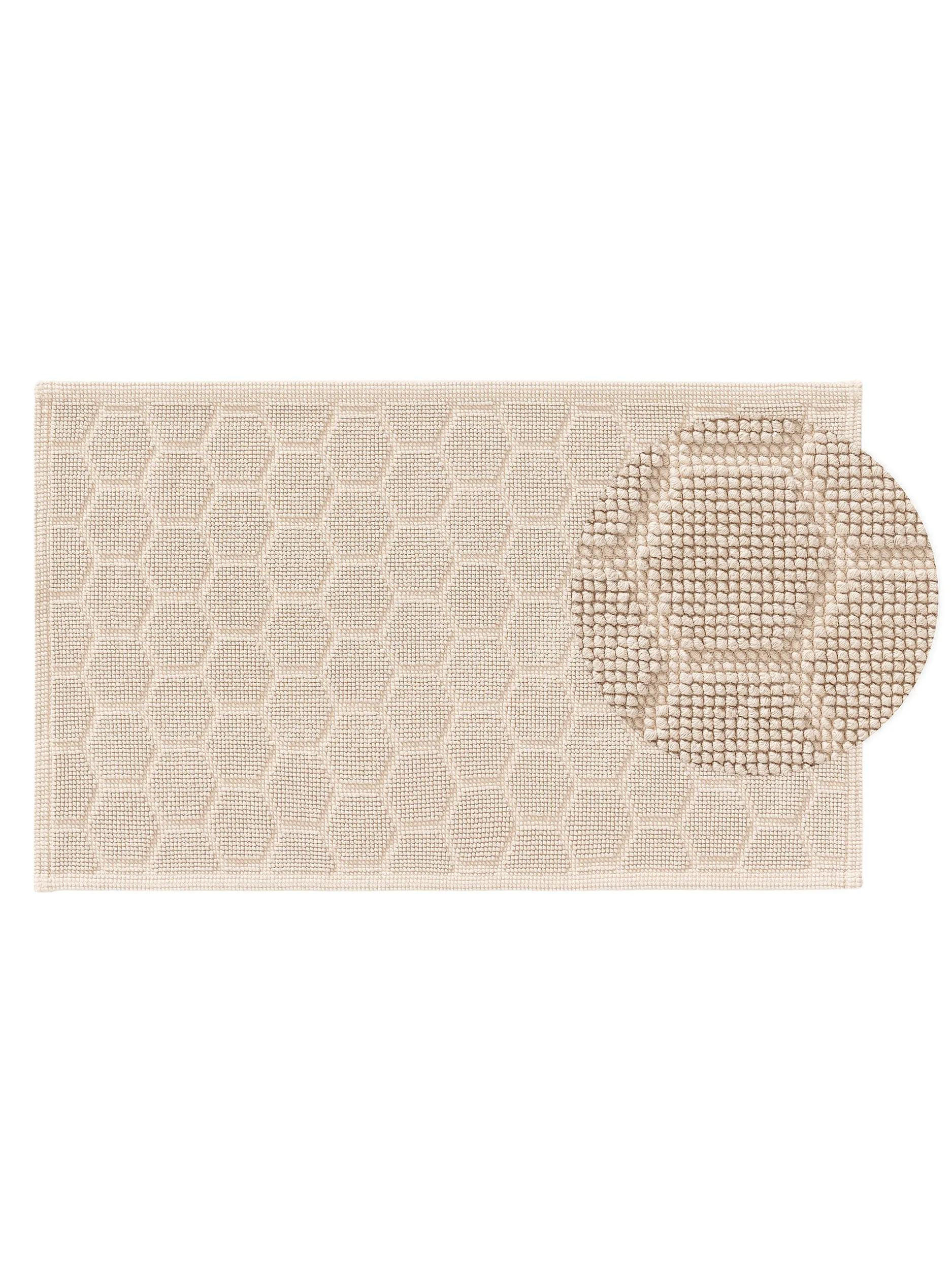 BADEMATTE Jojo Beige 50x80 cm - Beige, Textil (50/80cm) - benuta Nest