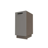 APOTHEKERSCHRANK Bonn D1D/40 Stone Grey Matt / Lava 40 / 50 / 82cm - Dunkelgrau/Graubraun, Holz/Holzwerkstoff (40/82/50cm) - Feldmann-Wohnen