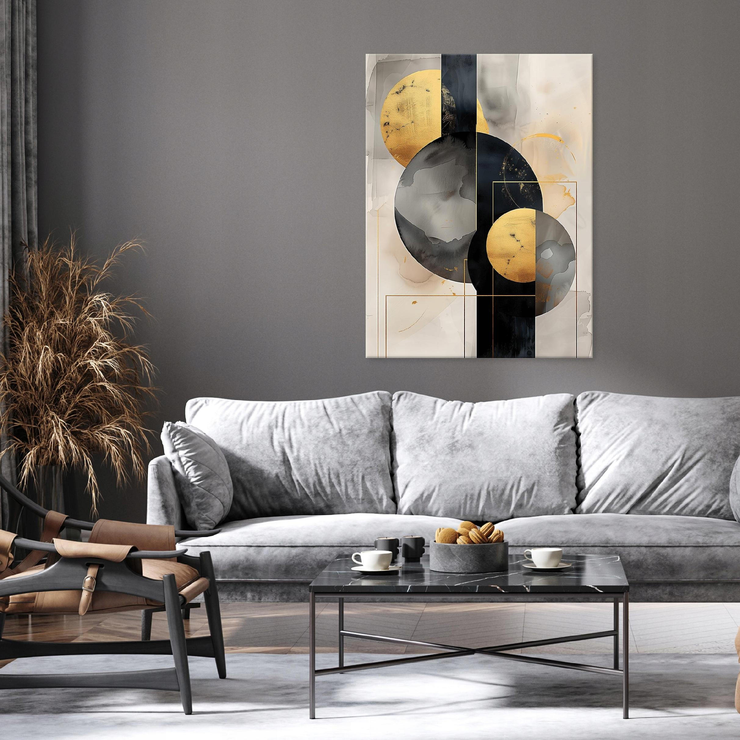 BILDER auf Leinwand Abstrakt Loft Modern 120x80 - Multicolor, Holzwerkstoff (80/120cm) - Wallarena