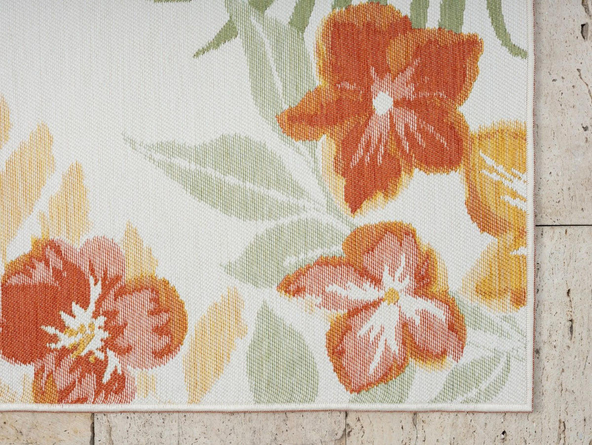 OUTDOORTEPPICH Leela Rostfarben,Currygelb,Grün 200/300 cm - Rostfarben, Textil (200/300cm) - My-Rug
