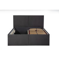 POLSTERBETT Milano Anthrazit 140 200 32 Stauraum ohne hydraulische Funktion Mit hochwertiger Matratze H2 (bis 100 kg) und Lattenrost - Anthrazit, Holz (140/200cm) - Halmon Schlafkomfort Betten 