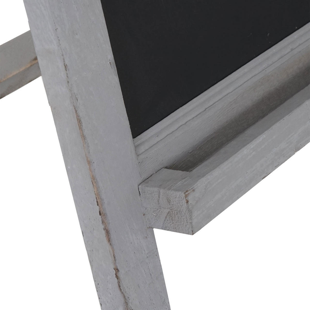 WERBETAFEL 66x37x27cm Shabby-Look Vintage Grau - Grau, Holz (37/66/27cm) - PROREGAL