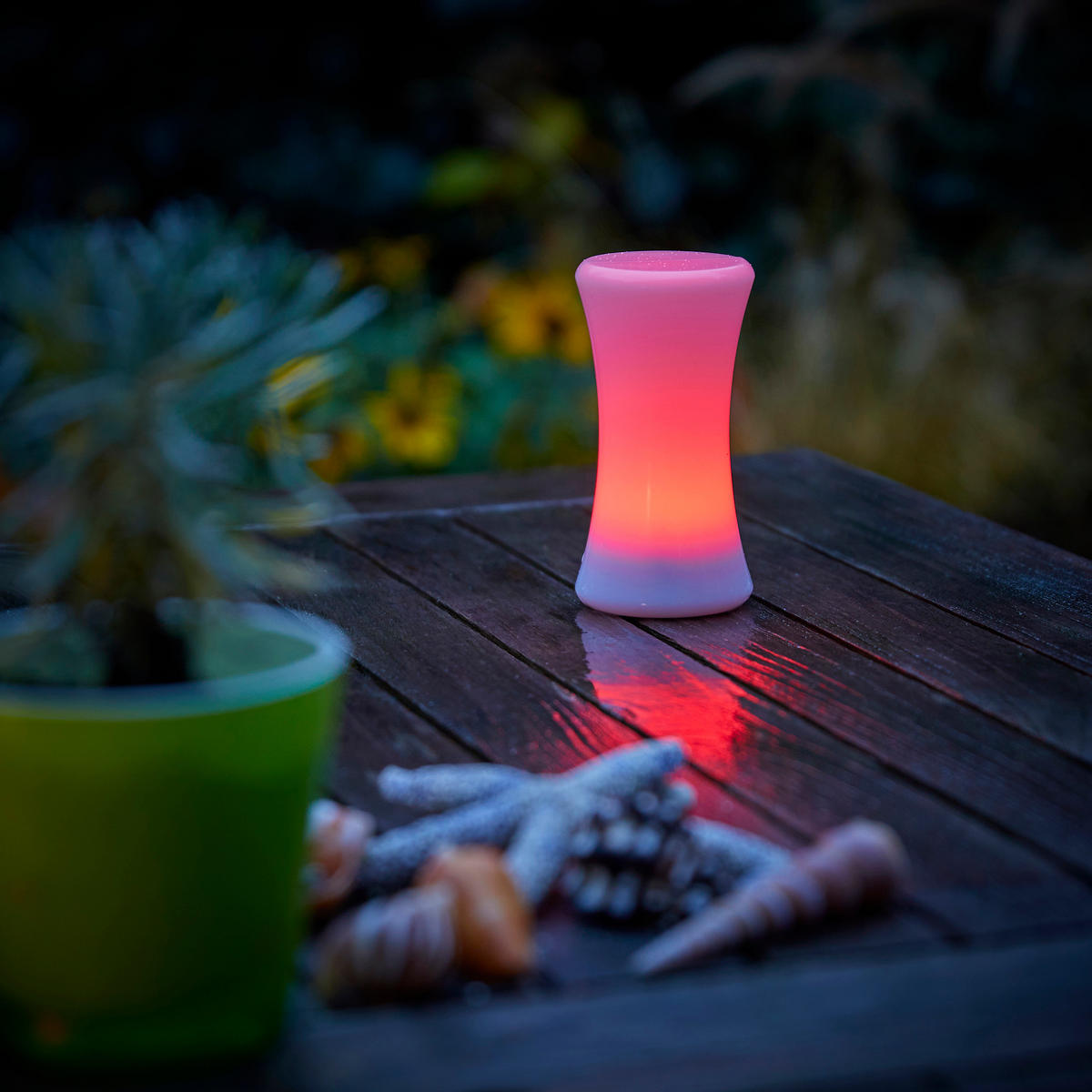 LED-NACHTLICHT - spritzwasserfest mit Bewegungsmelder und Induktionsladung für Innen- und Außenbereich, 2er-Set - Weiß, Kunststoff (7/12.8/16.5cm) - Northpoint